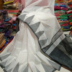 Handloom temple work saree